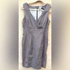 H&M Tailored Gray Wrap-Front Sheath Dress (10)